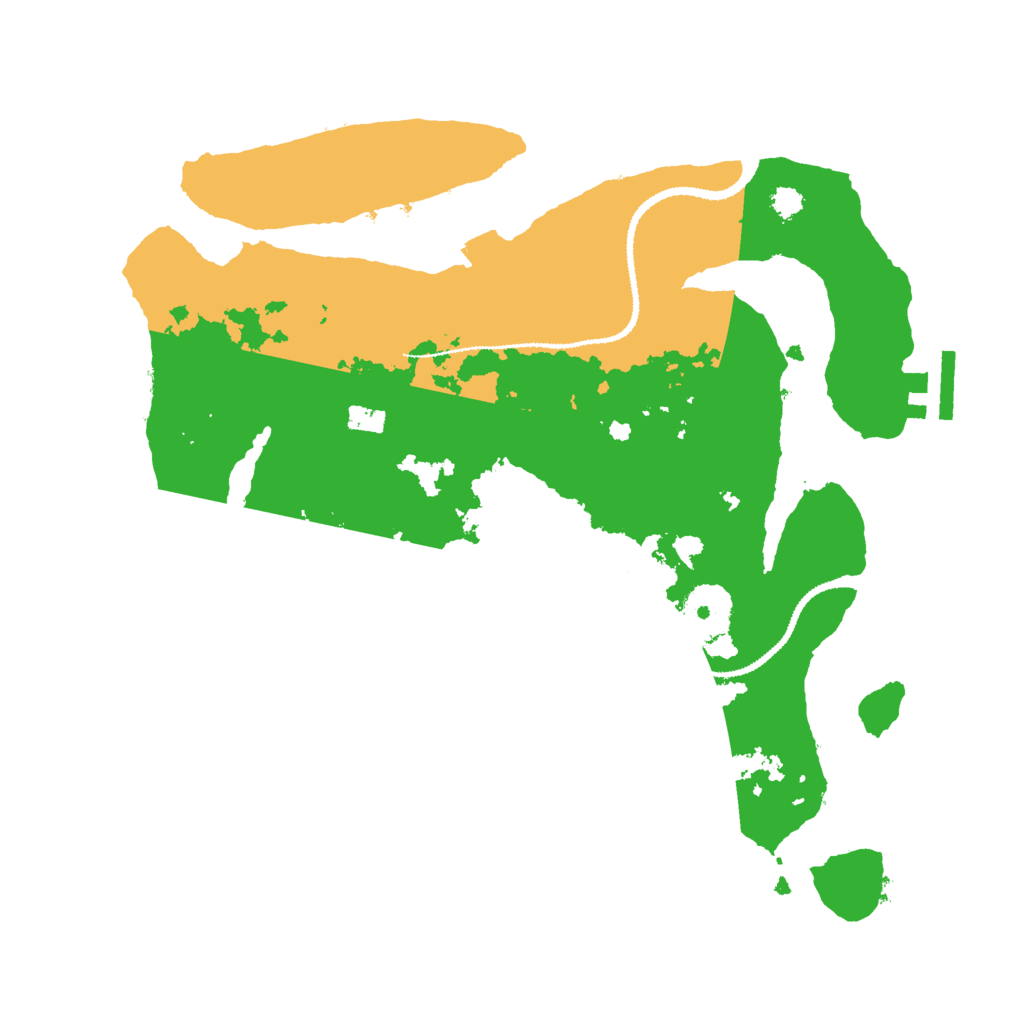 Biome Rust Map: Procedural Map, Size: 3000, Seed: 12321