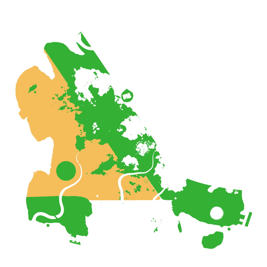 Biome Rust Map: Procedural Map, Size: 3600, Seed: 22609