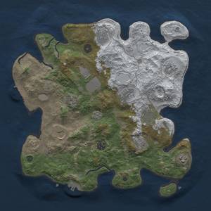 Thumbnail Rust Map: Procedural Map, Size: 3600, Seed: 22609, 19 Monuments