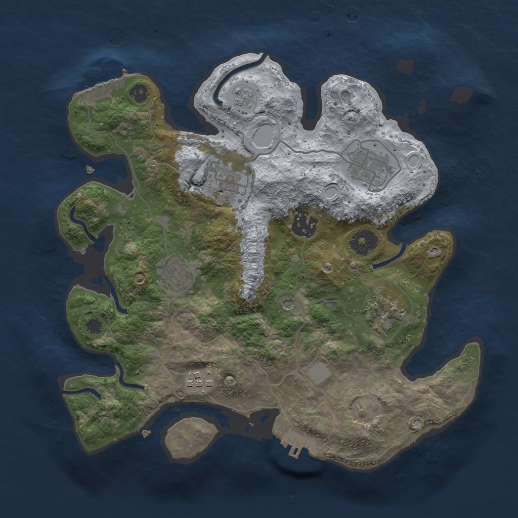 Rust Map: Procedural Map, Size: 3006, Seed: 13825, 13 Monuments