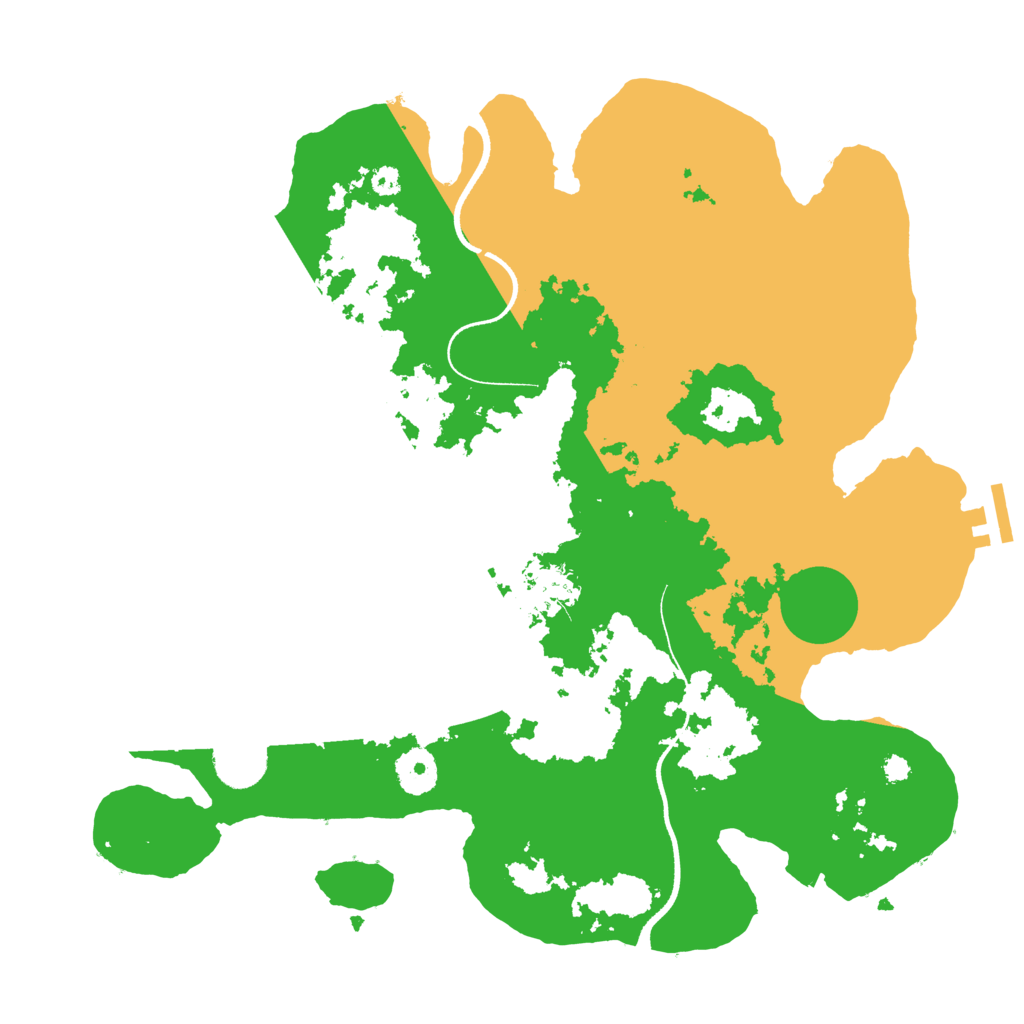 Biome Rust Map: Procedural Map, Size: 3500, Seed: 1916854664