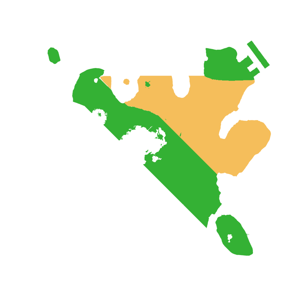 Biome Rust Map: Procedural Map, Size: 2000, Seed: 1487632