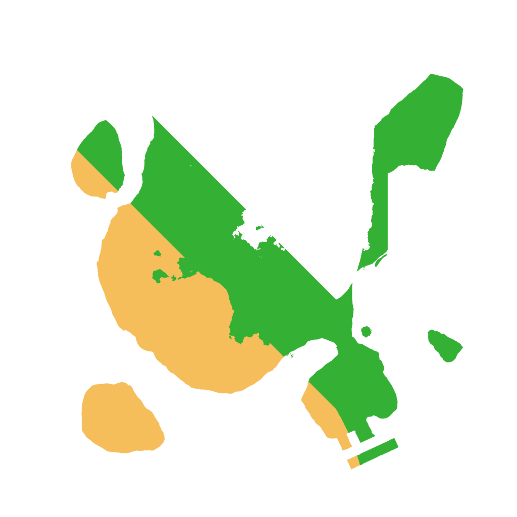 Biome Rust Map: Procedural Map, Size: 2000, Seed: 12909