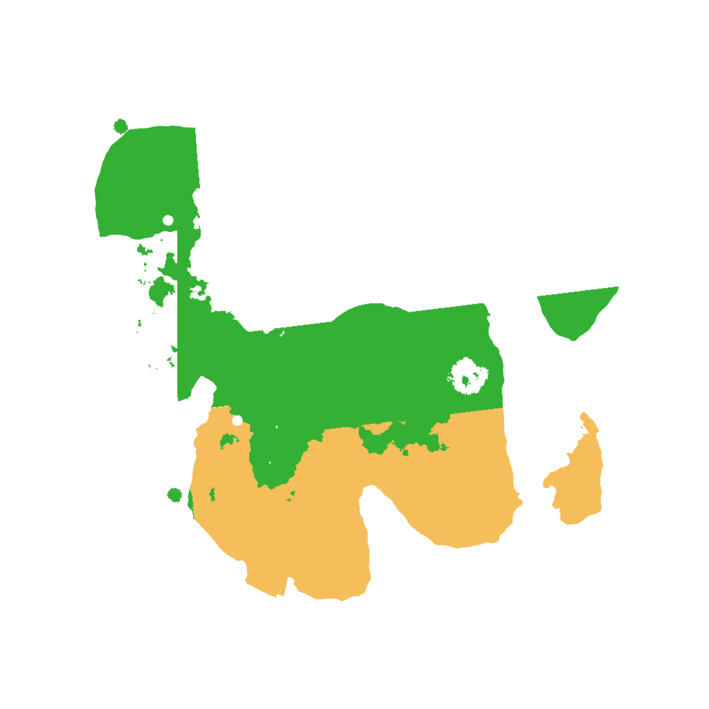 Biome Rust Map: Procedural Map, Size: 2000, Seed: 32909