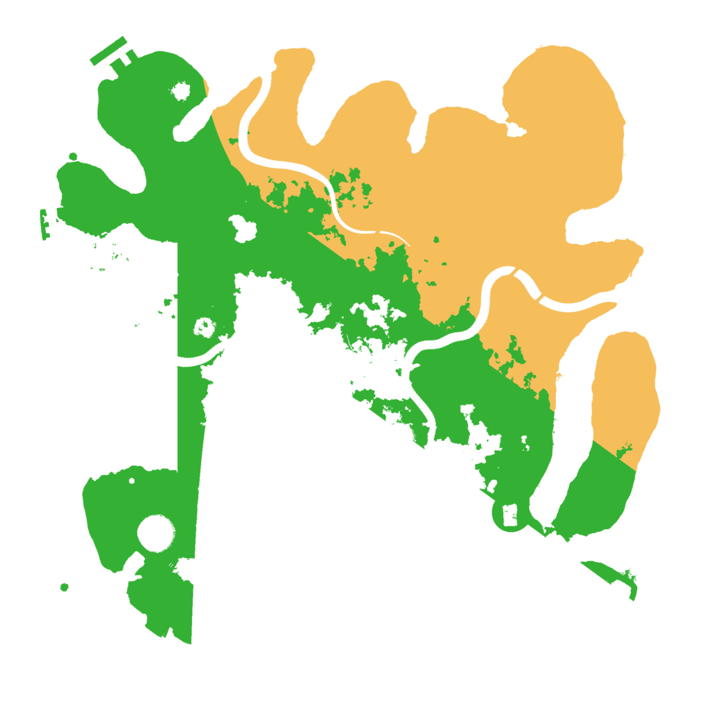 Biome Rust Map: Procedural Map, Size: 3500, Seed: 837