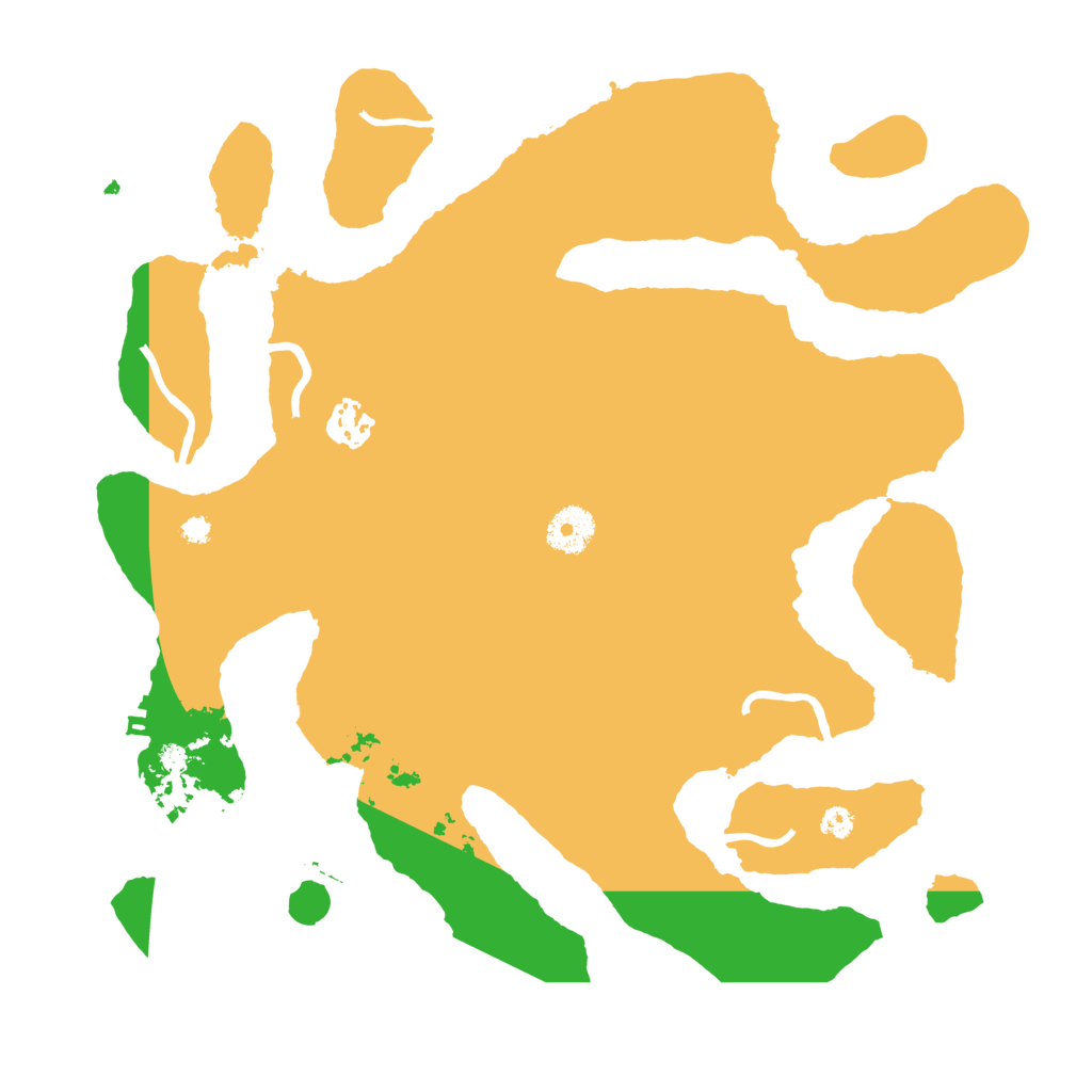 Biome Rust Map: Procedural Map, Size: 3500, Seed: 159236