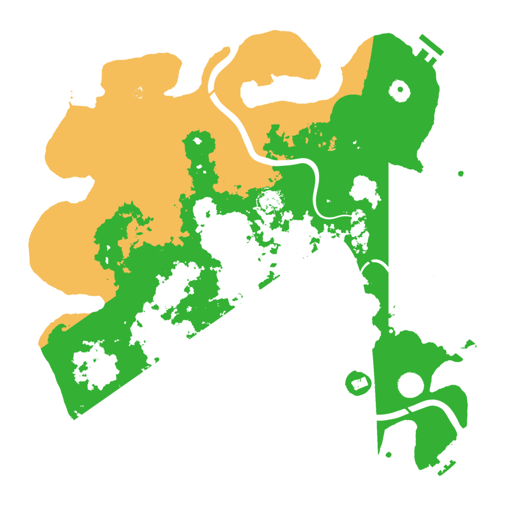 Biome Rust Map: Procedural Map, Size: 3700, Seed: 170175019