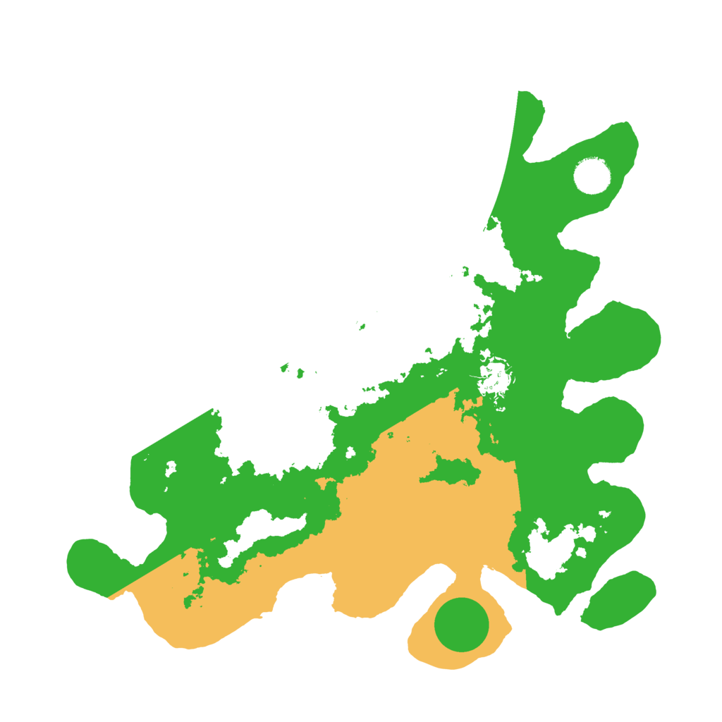 Biome Rust Map: Barren, Size: 3500, Seed: 40102943