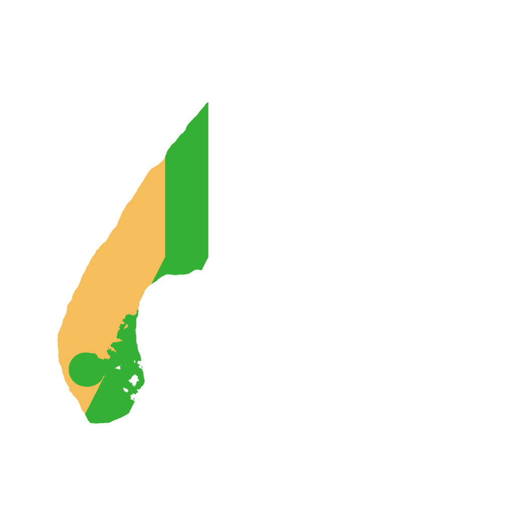 Biome Rust Map: Barren, Size: 2000, Seed: 1975