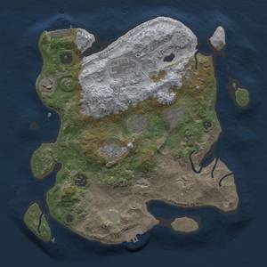 Thumbnail Rust Map: Procedural Map, Size: 3200, Seed: 5, 16 Monuments