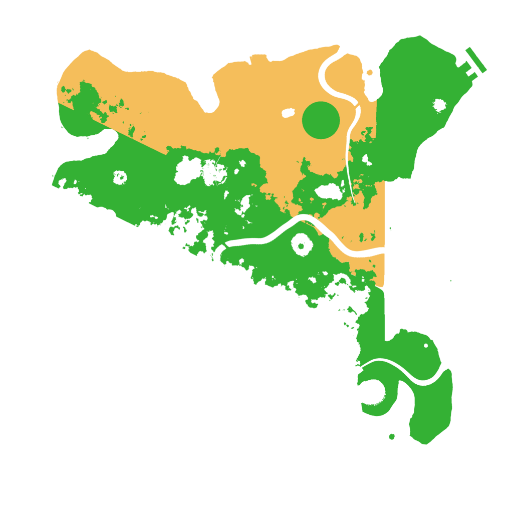 Biome Rust Map: Procedural Map, Size: 3600, Seed: 40210