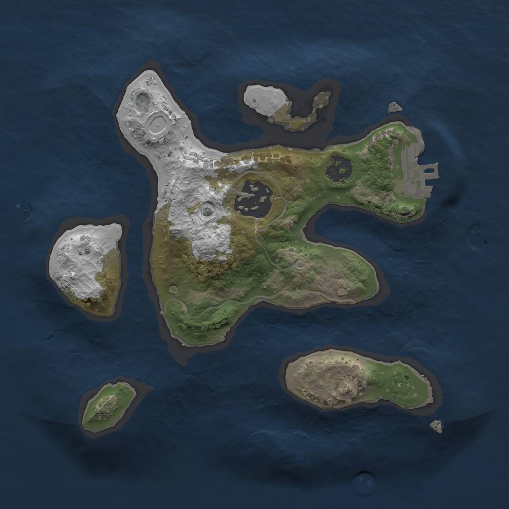 Rust Map: Procedural Map, Size: 2000, Seed: 67678, 7 Monuments