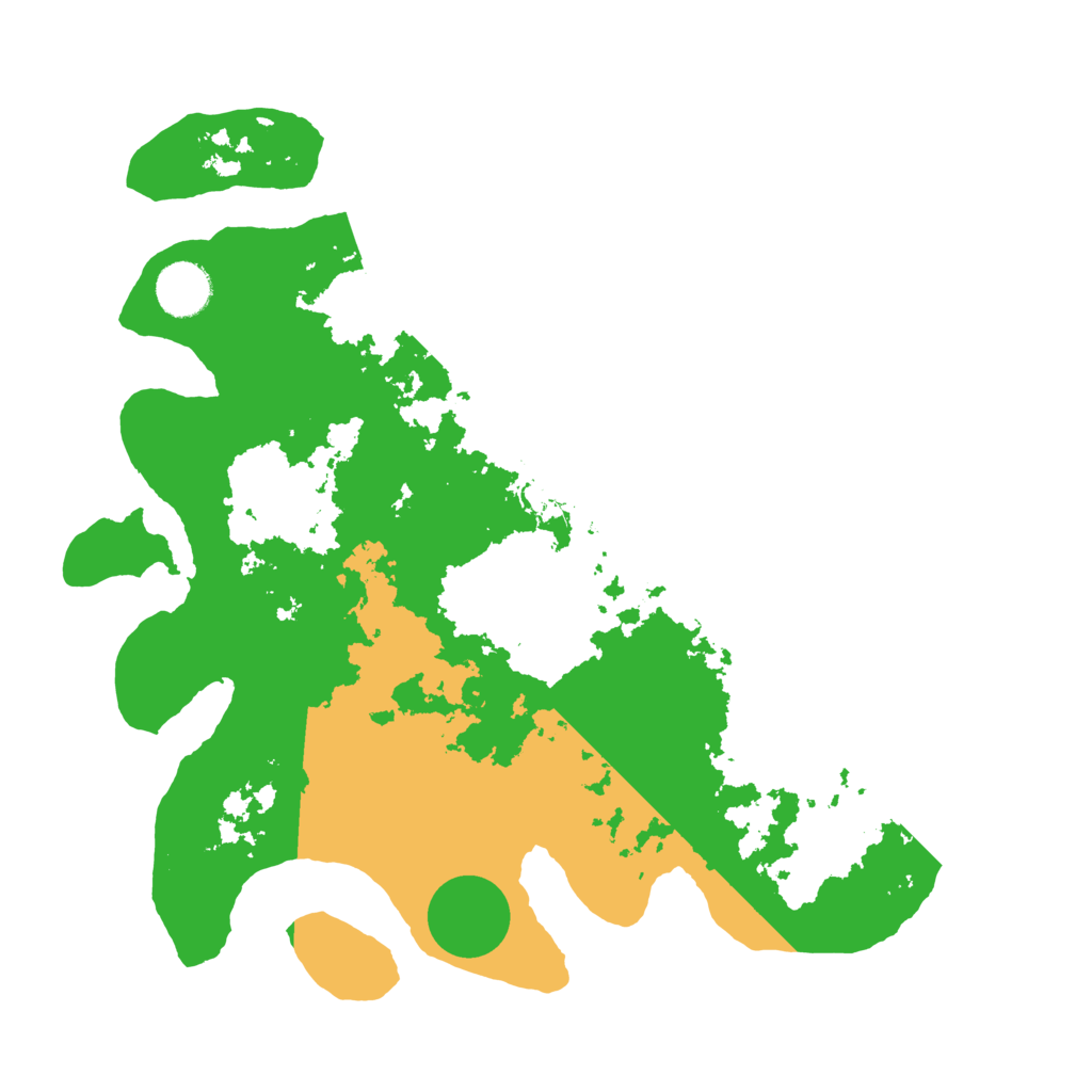Biome Rust Map: Barren, Size: 3500, Seed: 41552
