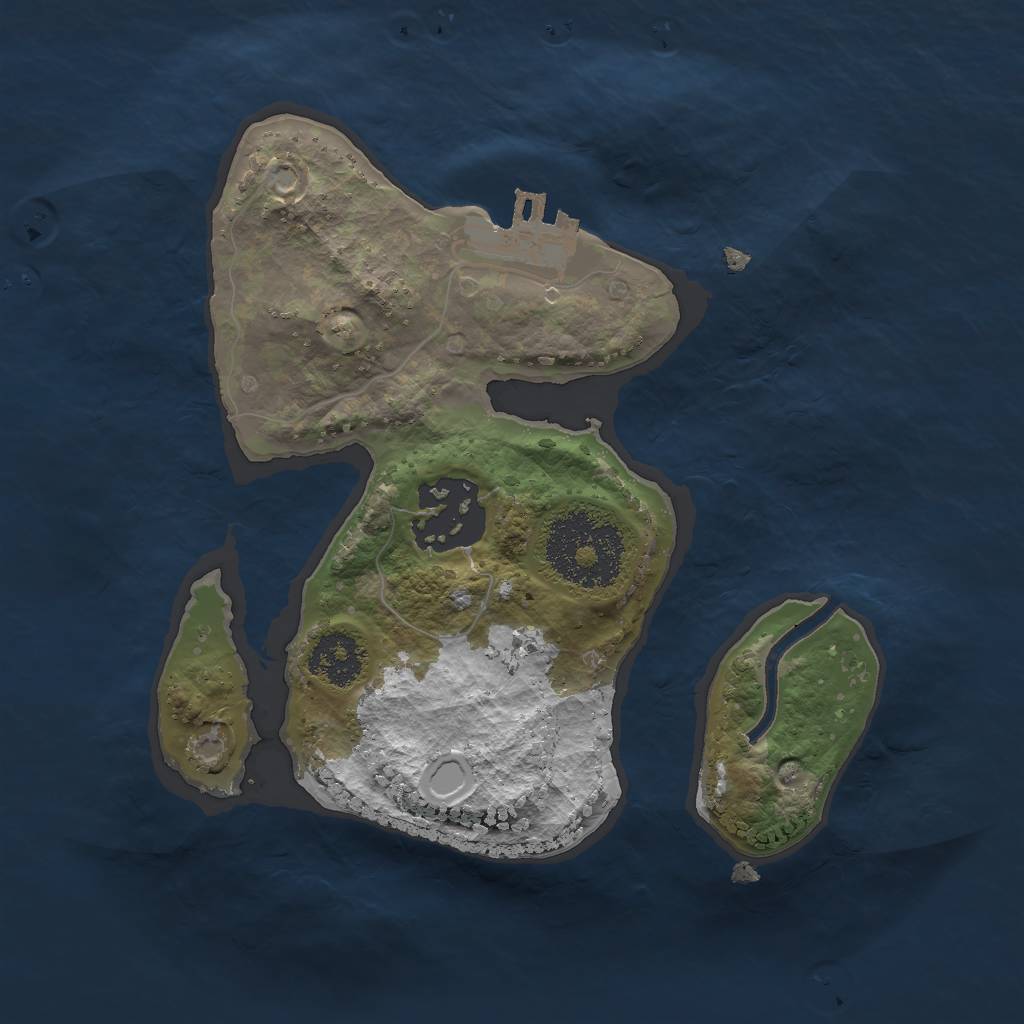 Rust Map: Procedural Map, Size: 2000, Seed: 29219506, 7 Monuments