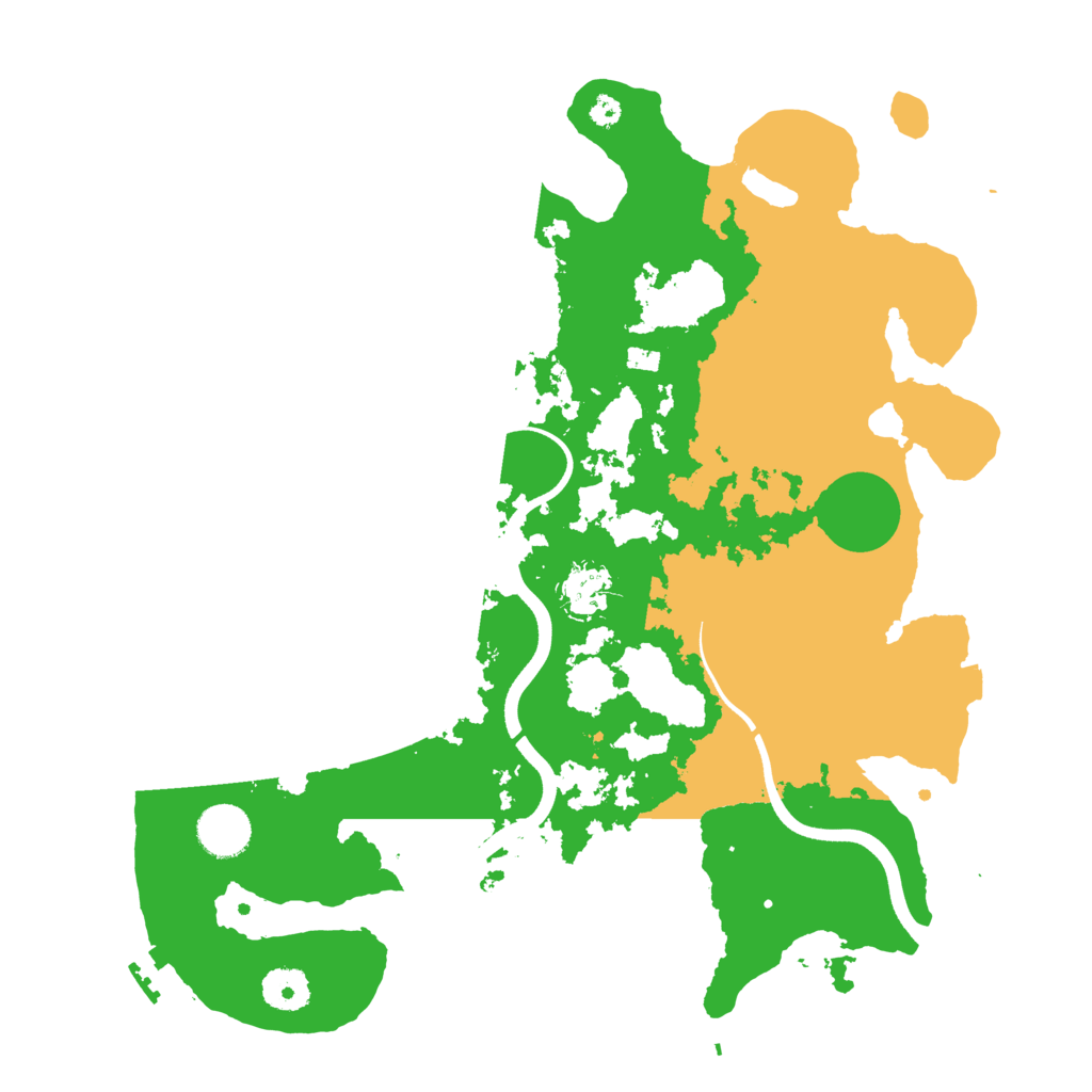 Biome Rust Map: Procedural Map, Size: 3600, Seed: 843708522