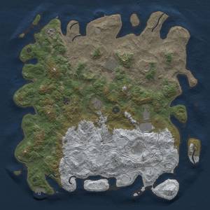 Thumbnail Rust Map: Procedural Map, Size: 4500, Seed: 321, 18 Monuments