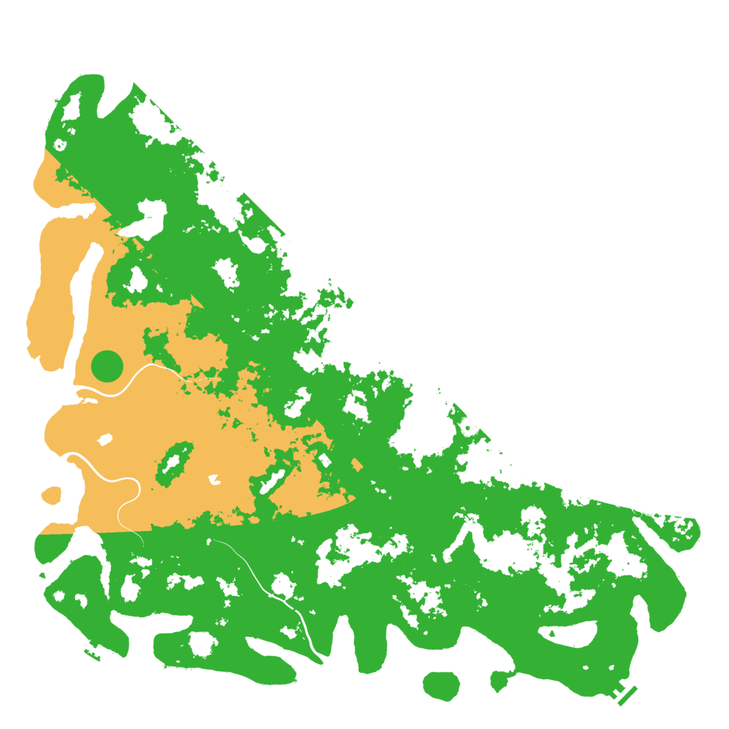 Biome Rust Map: Procedural Map, Size: 6000, Seed: 23041999