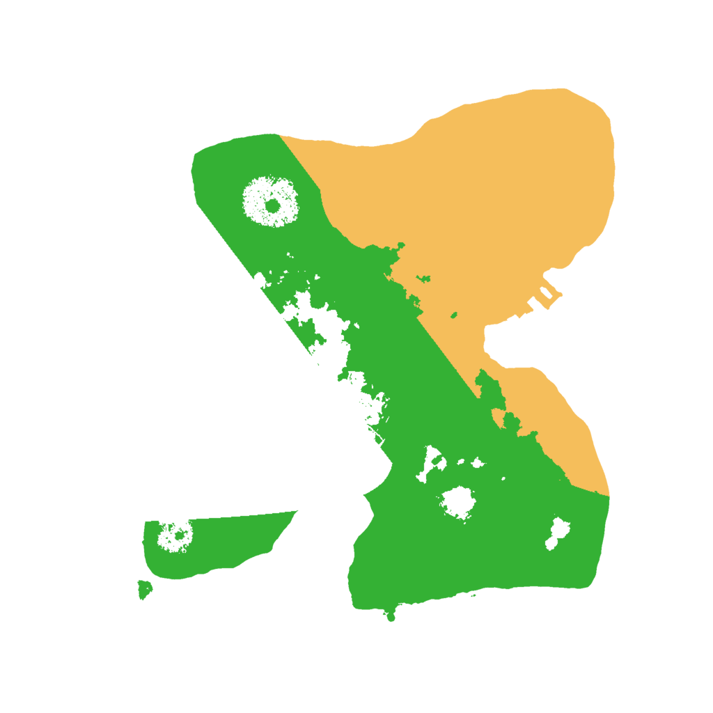 Biome Rust Map: Procedural Map, Size: 2000, Seed: 6574