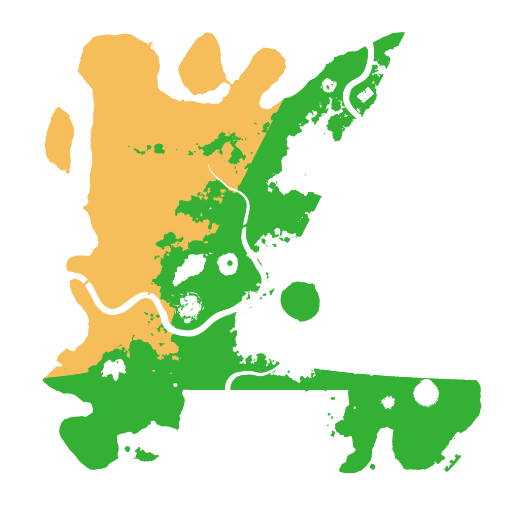 Biome Rust Map: Procedural Map, Size: 3700, Seed: 622269274