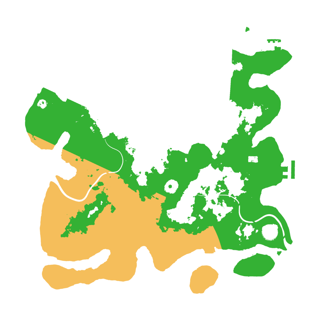 Biome Rust Map: Procedural Map, Size: 3500, Seed: 527584334