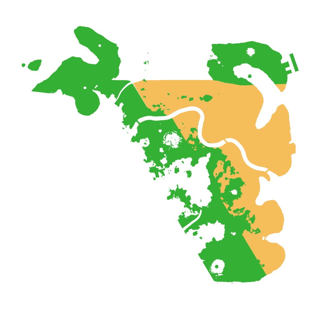 Biome Rust Map: Procedural Map, Size: 3500, Seed: 2044699853