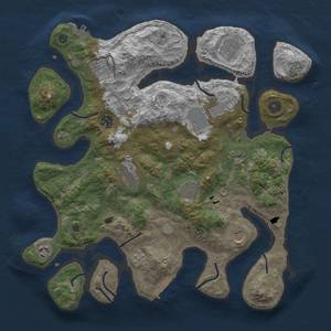 Thumbnail Rust Map: Procedural Map, Size: 3850, Seed: 980032750, 18 Monuments