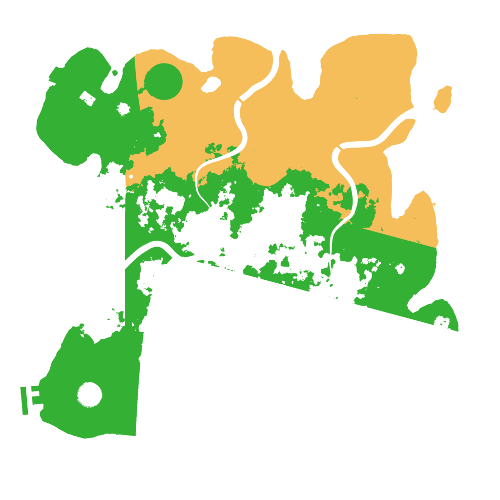 Biome Rust Map: Procedural Map, Size: 3600, Seed: 11021
