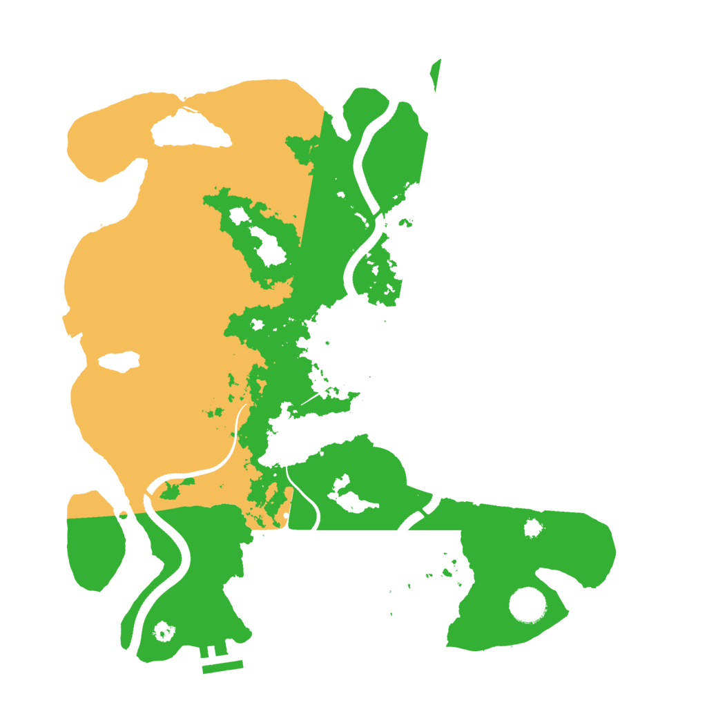 Biome Rust Map: Procedural Map, Size: 3500, Seed: 8416516