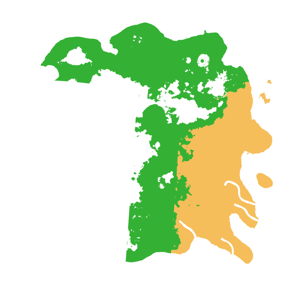 Biome Rust Map: Procedural Map, Size: 3500, Seed: 3423