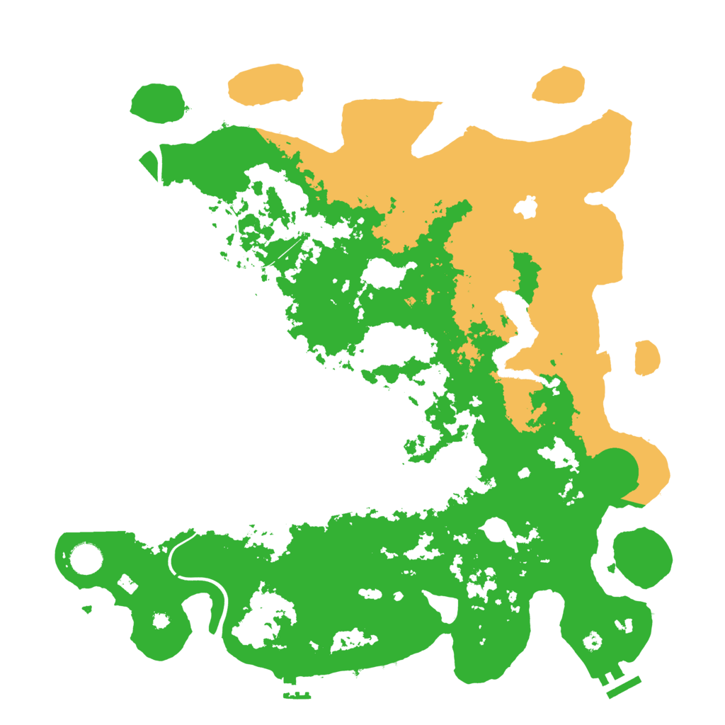 Biome Rust Map: Procedural Map, Size: 4000, Seed: 163216796