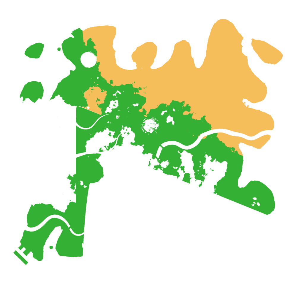 Biome Rust Map: Procedural Map, Size: 3500, Seed: 523456789