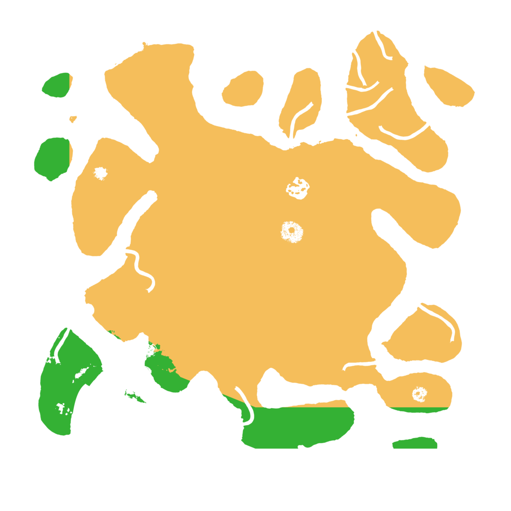 Biome Rust Map: Procedural Map, Size: 3500, Seed: 523456789