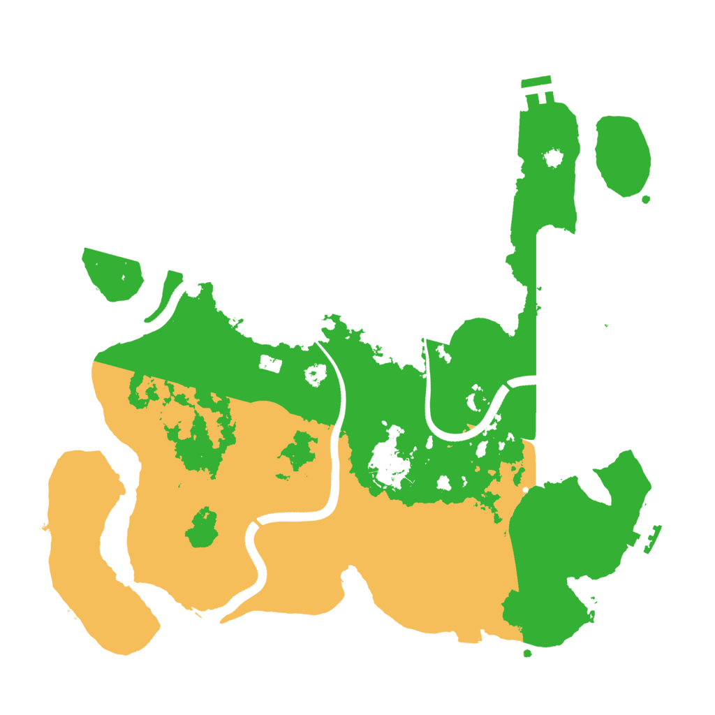 Biome Rust Map: Procedural Map, Size: 3500, Seed: 345345