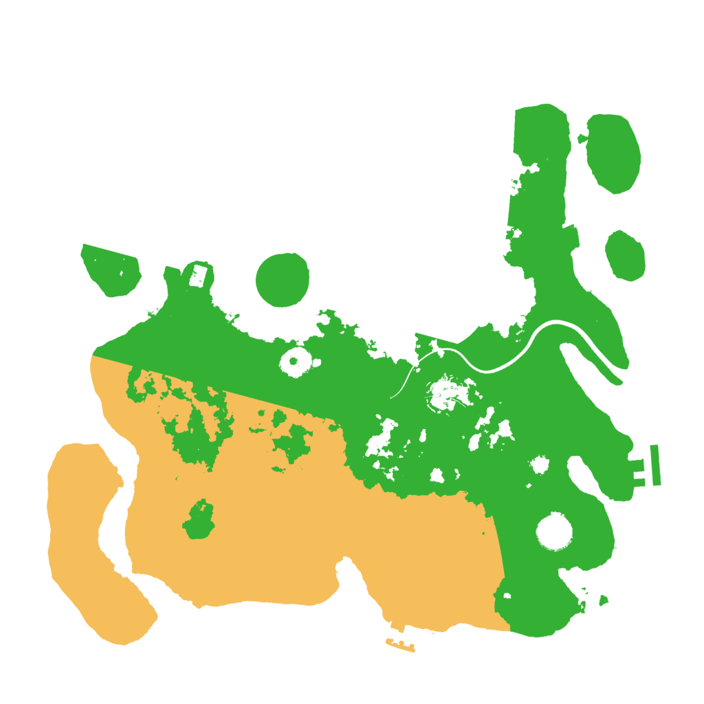 Biome Rust Map: Procedural Map, Size: 3500, Seed: 345345