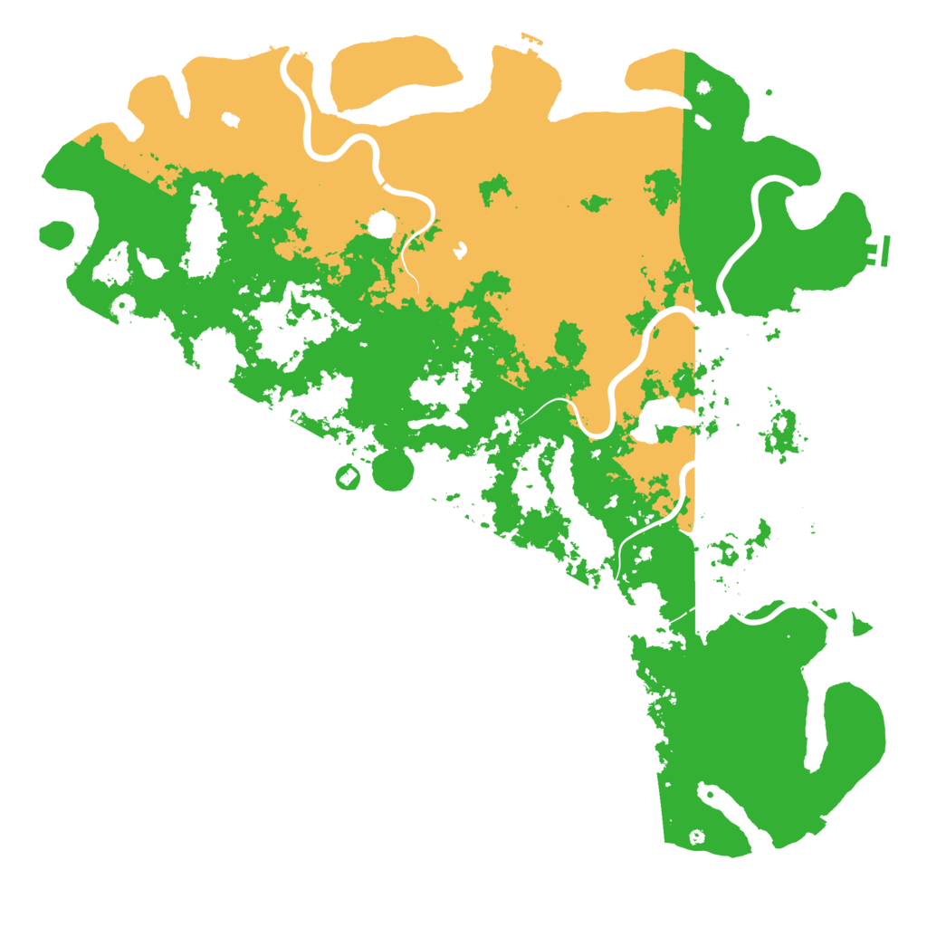 Biome Rust Map: Procedural Map, Size: 6000, Seed: 35463