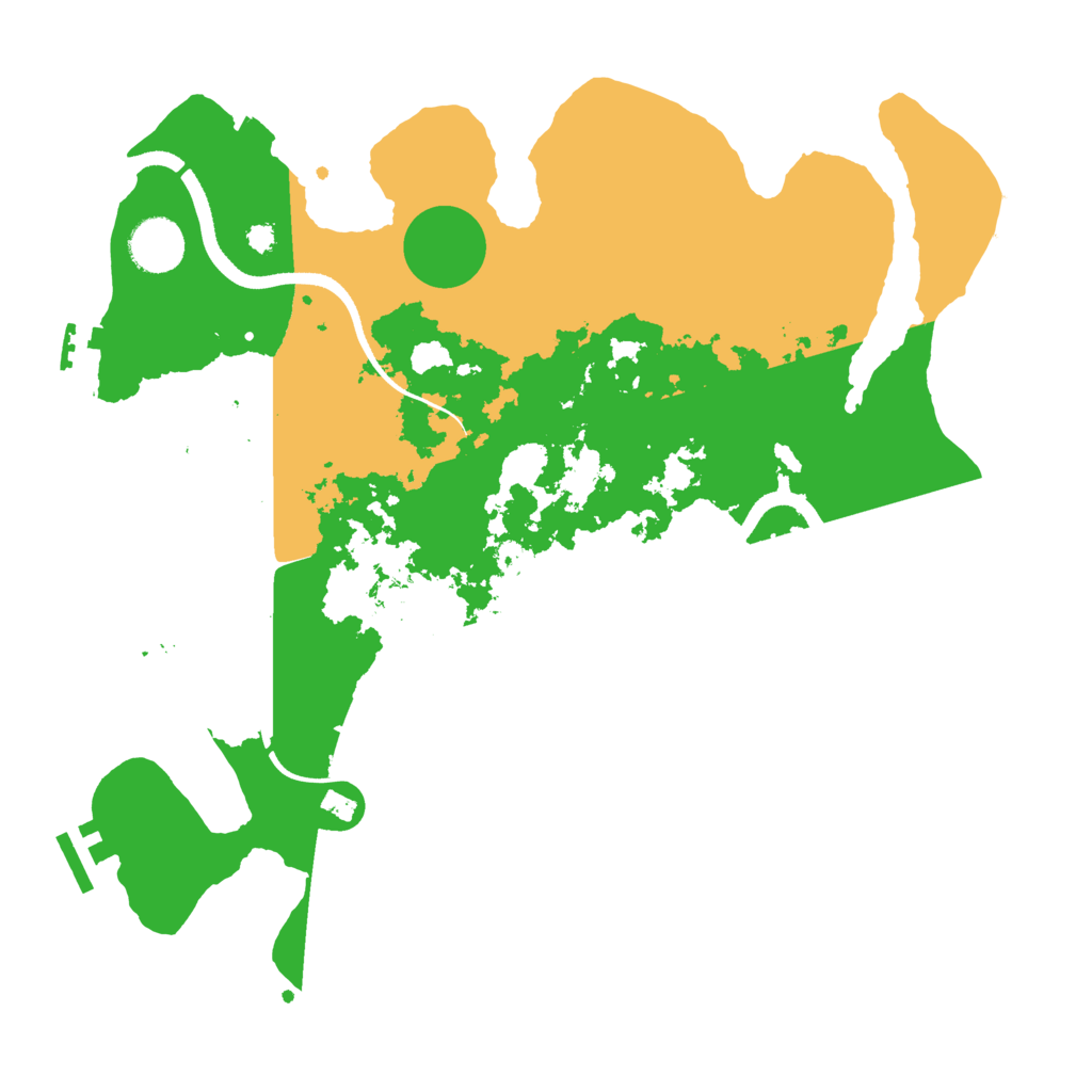 Biome Rust Map: Procedural Map, Size: 3500, Seed: 3473385