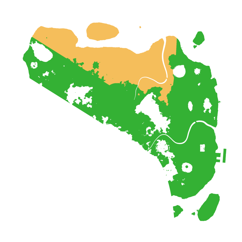 Biome Rust Map: Procedural Map, Size: 3500, Seed: 591096