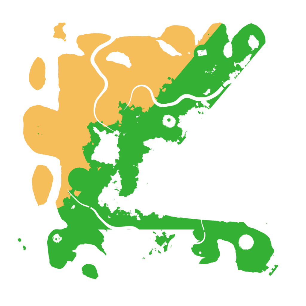 Biome Rust Map: Procedural Map, Size: 3600, Seed: 499090160