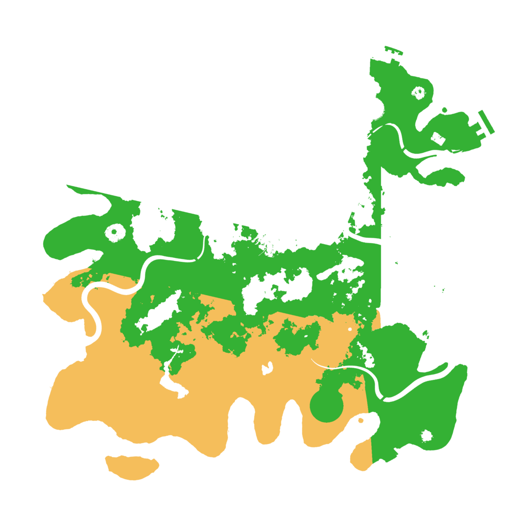 Biome Rust Map: Procedural Map, Size: 4000, Seed: 39905