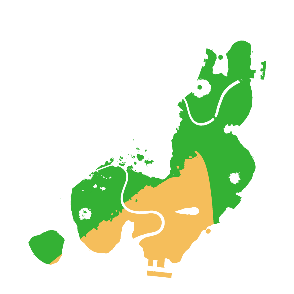 Biome Rust Map: Procedural Map, Size: 2400, Seed: 871998