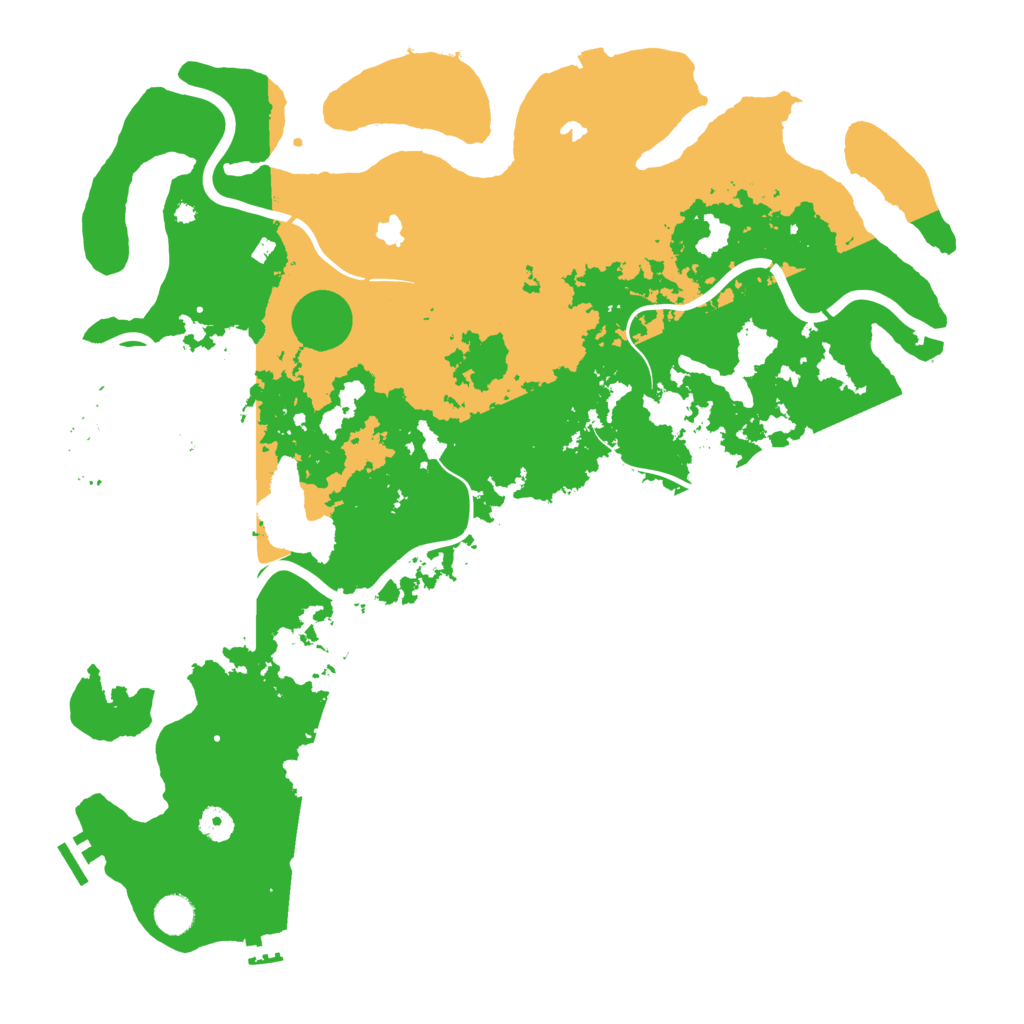 Biome Rust Map: Procedural Map, Size: 4500, Seed: 771210886
