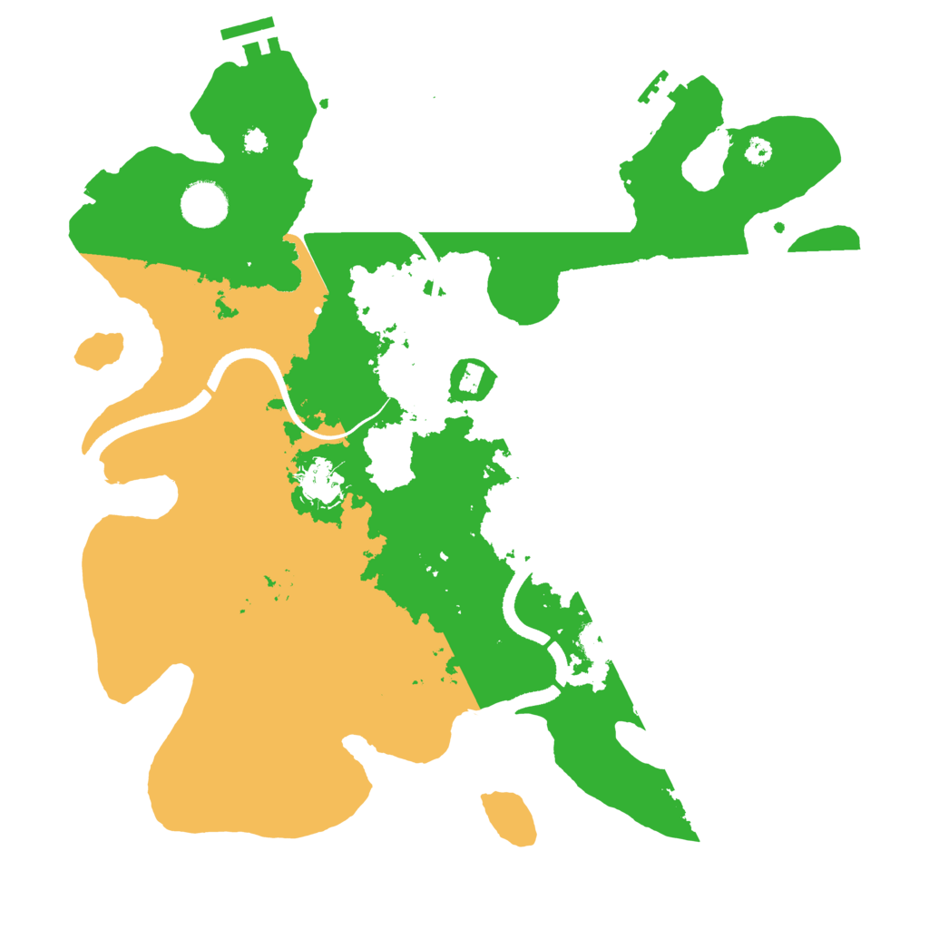 Biome Rust Map: Procedural Map, Size: 3500, Seed: 1568529642