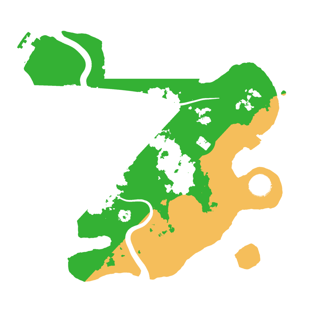 Biome Rust Map: Procedural Map, Size: 2500, Seed: 2199