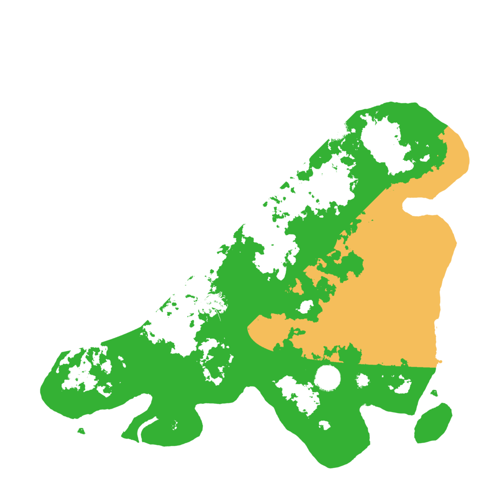 Biome Rust Map: Procedural Map, Size: 3500, Seed: 131454