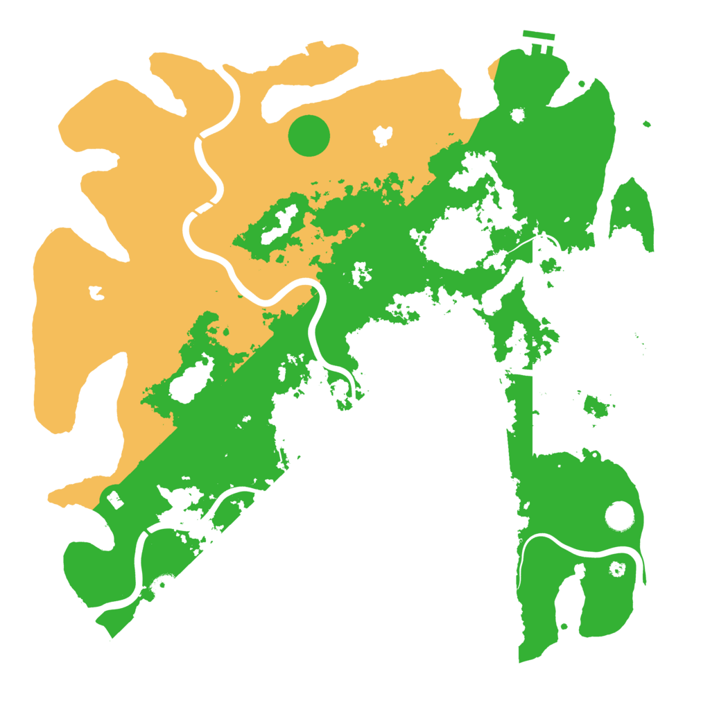 Biome Rust Map: Procedural Map, Size: 4500, Seed: 1317851503