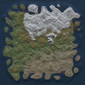 Thumbnail Rust Map: Procedural Map, Size: 5500, Seed: 1, 20 Monuments