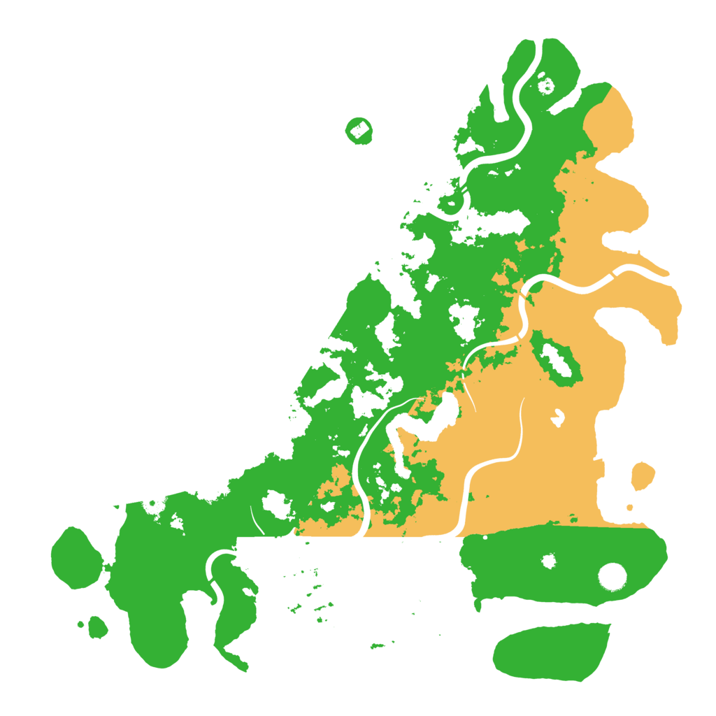 Biome Rust Map: Procedural Map, Size: 4500, Seed: 34521