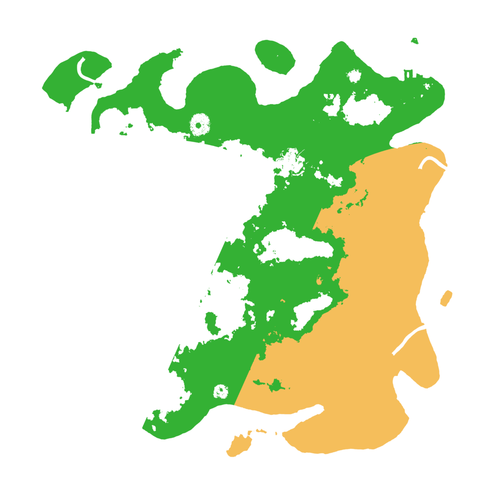 Biome Rust Map: Procedural Map, Size: 3500, Seed: 18387