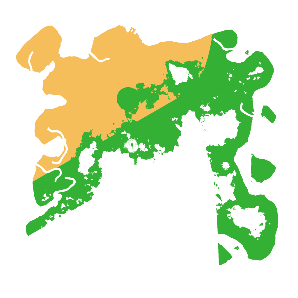 Biome Rust Map: Procedural Map, Size: 3500, Seed: 998877