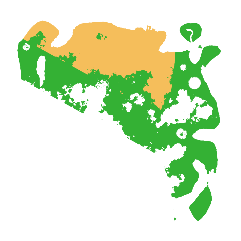 Biome Rust Map: Procedural Map, Size: 3500, Seed: 1551974817